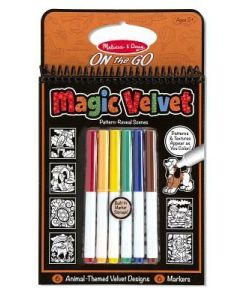 Melissa & Doug on the Go Magic Velvet Pattern-Reveal Activity Kit - Animals