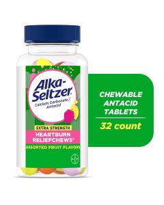 Alka-Seltzer Extra Strength Heartburn Relief Chews Antacid Tablets 32 Ct