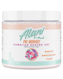 Alani Nu Pre-Workout Powder, Hawaiian Shaved Ice, 7.3oz, 20 Servings"