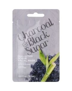 Beauty 360 Charcoal and Black Sugar Dual Action Scrub Facial Mask, 0.5 Oz | CVS