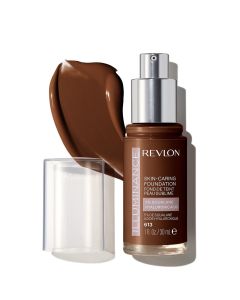 Revlon Illuminance Skin-Caring Liquid Foundation Makeup, Medium Coverage, 613 Honey Java, 1 fl oz"