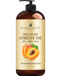 Handcraft Apricot Kernel Oil - 100% Pure And Natural - Cold Pressed Carrier Apricot Oil for Aromatherapy, Massage and Moisturizing Skin - Huge 16 fl. Oz"