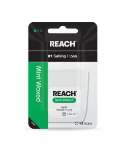 REACH Mint Waxed Dental Floss, 55 Yard"