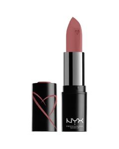 NYX Professional Makeup Shout Loud Satin Lipstick, infused with mango and shea butter, Chic"