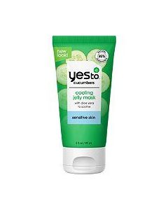 Yes To Cucumbers Cooling Jelly Face Mask, Soothing for Sensitive Skin, 3 Oz"