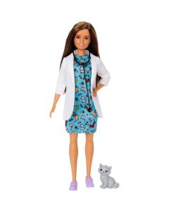 Barbie Pet Vet Doll Purple White Jacket New Kids Childrens Toy