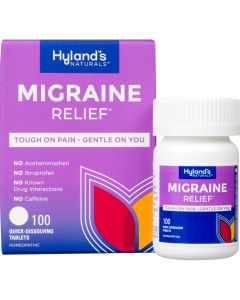 Hyland's Naturals Migraine Relief, Natural Pain Relief, 100 Tablets"