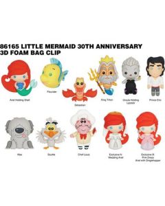 Little Mermaid 3D Foam Bag Clips in Blind Bags