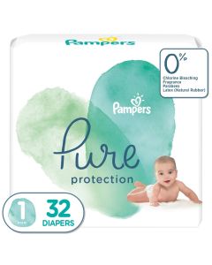 Pampers Pure Protection Newborn Diapers, Size 1, 32 Ct | CVS