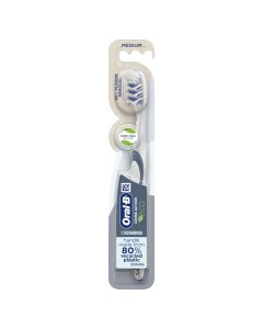 Oral-B CrossAction Eco Manual Toothbrush, Medium Bristles, 1 Count, for Adults and Children 3+"