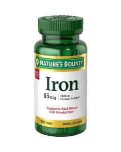 Nature's Bounty Iron 65 mg 100 Tabs