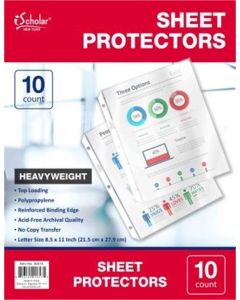 Ischolar Poly Sheet Protect 10 PartNo 30510 by Ischolar New York Stationery