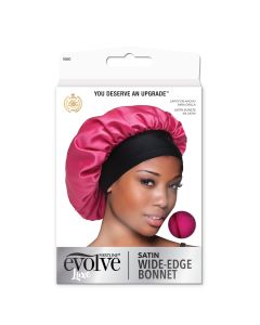 Evolve Satin Wide-Edge Bonnet, Fuchsia, 1 Count"