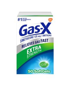 Gas-X Extra Strength Gas Relief Softgels With Simethicone 125 Mg - 50 Count