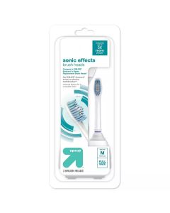 Up & Up Sonic Effects Fluoride-free Recyclable Replacement ToothbBrush Head, 3 Count"