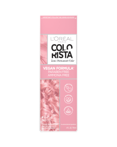 L'Oreal Paris Colorista Semi-Permanent Hair Color, Pure Color, Vegan Formula, #SoftPink, 1 Kit"