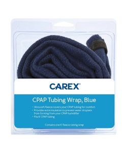 Carex  CPAP Tubing Fleece Hose Wrap with 22mm Cuffs, Universal Fit, Navy, 1 Count, New, 13.5"""