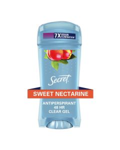 Secret Clear Gel Antiperspirant Deodorant for Women, Sweet Nectarine Scent, 2.6 oz"