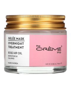 Gelee Beauty Mask, Overnight Treatment, Rose Hip Oil, 2.36 oz (70 ml), The Creme Shop"