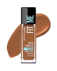 Maybelline Fit Me Matte + Poreless Liquid Foundation Makeup, 360 Mocha, 1 fl oz"