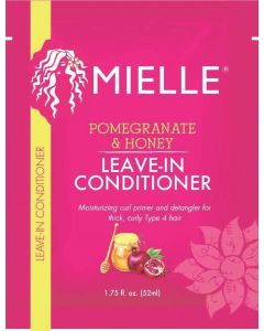 Mielle Pomegranate & Honey Leave-In Conditioner Packette, 1.75 oz, Frizz Control, All Hair, Squeeze"