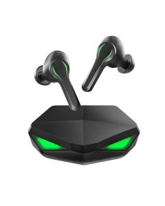 Soundlogic True Wireless In Ear Earbuds, Black & Green"