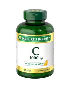 Nature's Bounty Pure Vitamin C Caplets, 1000 Mg, 300 Ct"