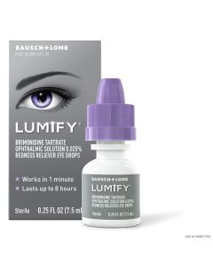 LUMIFY Redness Reliever Eye Drops – from Bausch + Lomb, For Whiter and Brighter Looking Eyes, 0.25 Fl. Oz. (7.5 mL)"