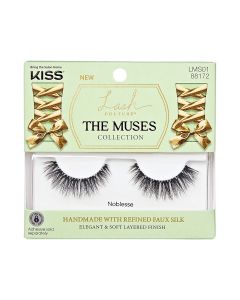 KISS Lash Couture The Muses Collection False Eyelashes, Style 'Noblesse', Black, 1 Pair"