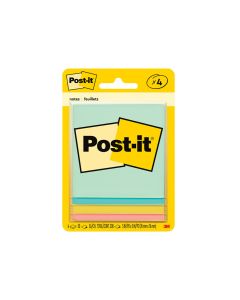 Post-It® Notes, Orig Pad, 3""x3"" , 50 SH/PD, 4/PK, Marseille (MMM5401)"