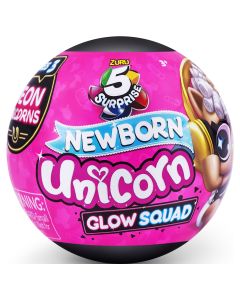 5 Surprise Unicorn Squad Series 6 Newborn Unicorn Mystery Collectible Capsule Novelty & Gag Toy by ZURU