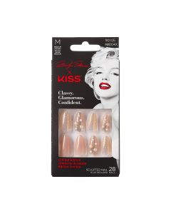 Marilyn Monroe x KISS Limited Edition Medium Almond Glue-On Nails, Nude, 28 Pieces"