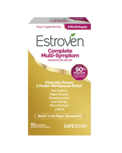 Estroven Complete Multi-Symptom Menopause Relief with Rhapontic Rhubarb Root Extract, 60 Caplets"