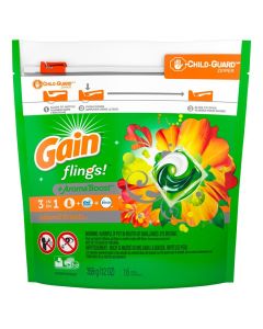 Gain Flings Liquid Laundry Detergent Island Fresh Scent 16 Count