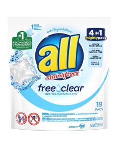 All Mighty Pacs Laundry Detergent, Free Clear for Sensitive Skin, 19 Ct | CVS