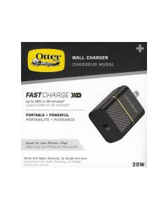 OtterBox 20W USB-C Fast Charge Single Port Wall Charger - Black