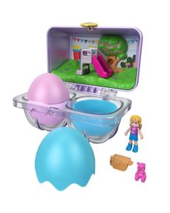 Polly Pocket Surprise Egg Purple with Doll and Accessories