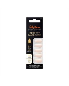 Sally Hansen Perfect Manicure Press On Nails, Coffin Shape, On Pointe French Manicure, 24 False Nails"