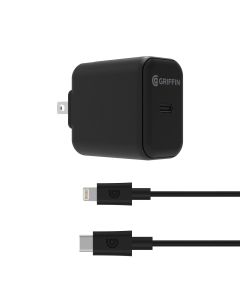 Griffin PowerBlock - Power adapter - 18 Watt - PD (24 pin USB-C) - black