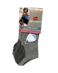 Hanes Sport Women's Cool Comfort No Show Socks Sz 5-9 3 Pairs