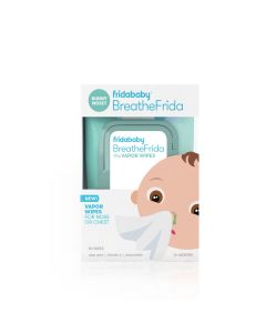 Frida Baby Breathe Frida Vapor Rub Wipes for Kids Decongestant Relief, Cold Medicine with Aloe, 30 Ct"