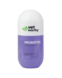 Vet Worthy Probiotic Capsules for Dogs - 60 Ct