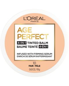 L'Oreal Paris Age Perfect Balm Foundation Makeup, F10 Fair, 0.609 fl oz"