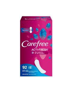 Carefree, Acti-Fresh, Daily Liners, Long, Unscented, 92 Liners