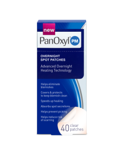 PanOxyl Overnight Spot Patches for Face, Pimple Patch, Clear, 40 Patches (Packaging May Vary)"