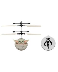 World Tech Toys Star Wars the Mandalorian Baby Yoda the Child Sculpted Head UFO Helicopter