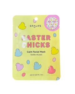 SpaLife Easter Chicks Calm Facial Mask infused with Vanilla 0.81 oz