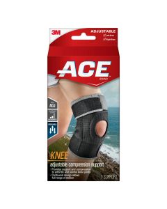 ACE Brand Adjustable Compression Knee Support, Right or Left Knee"