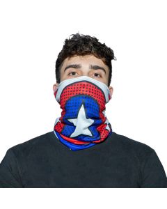 Men S Captain America Multi-Function Neck Gaiter