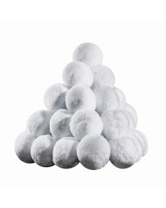 Original Fun Factory Indoor Snowballs 20-Piece, White